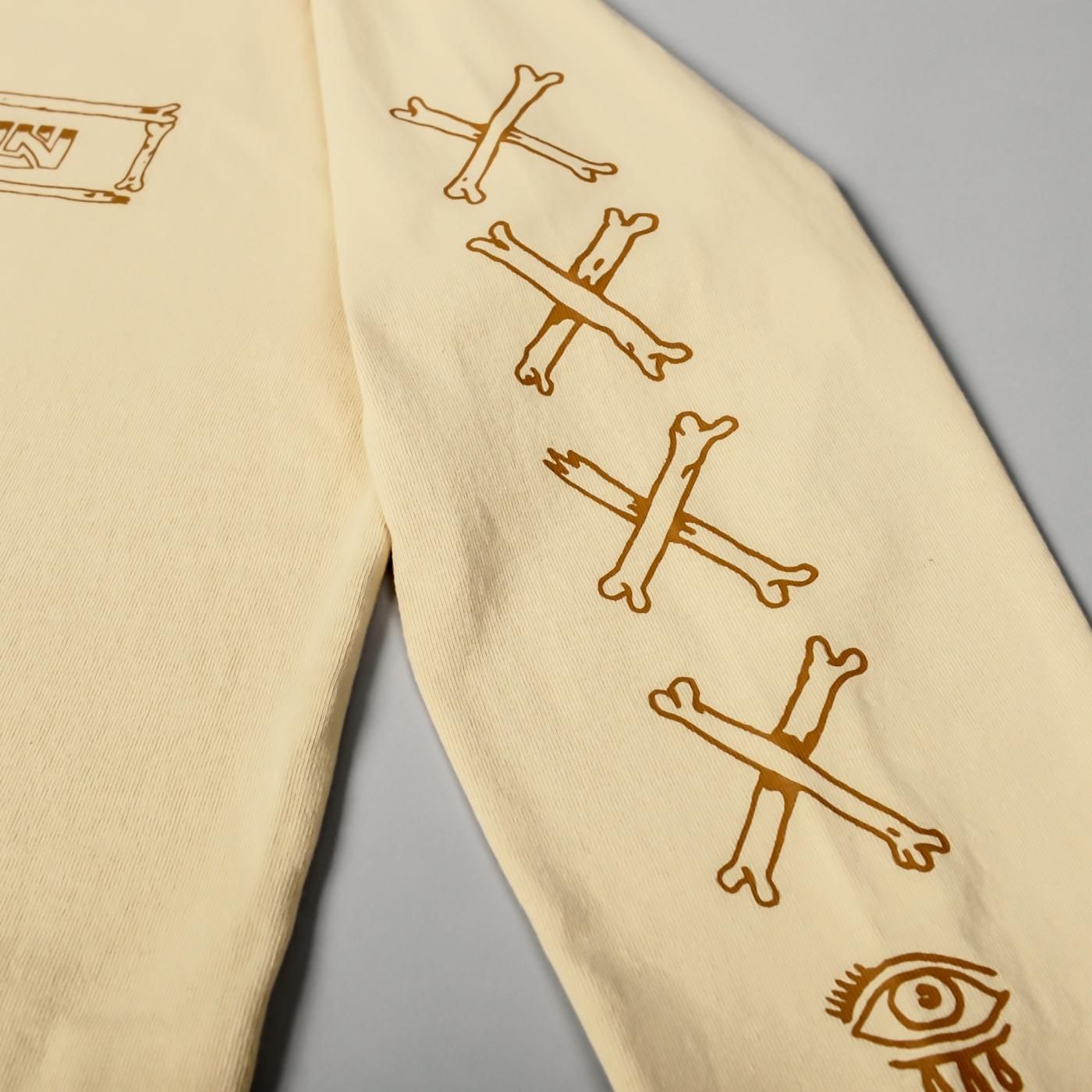 UNKINDNESS × AVGS × BOTANIZE   Long sleeve t-shirt  BEIGE