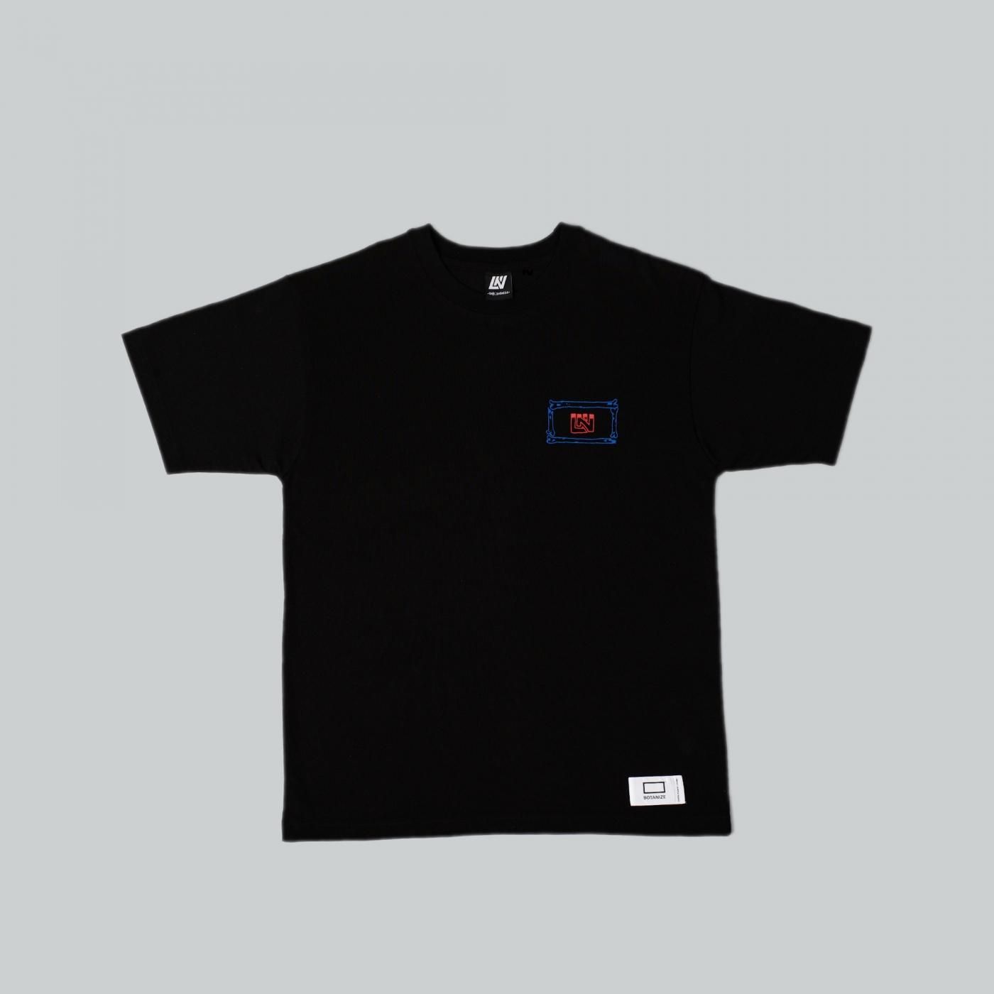 UNKINDNESS × AVGS × BOTANIZE  t-shirt  BLACK