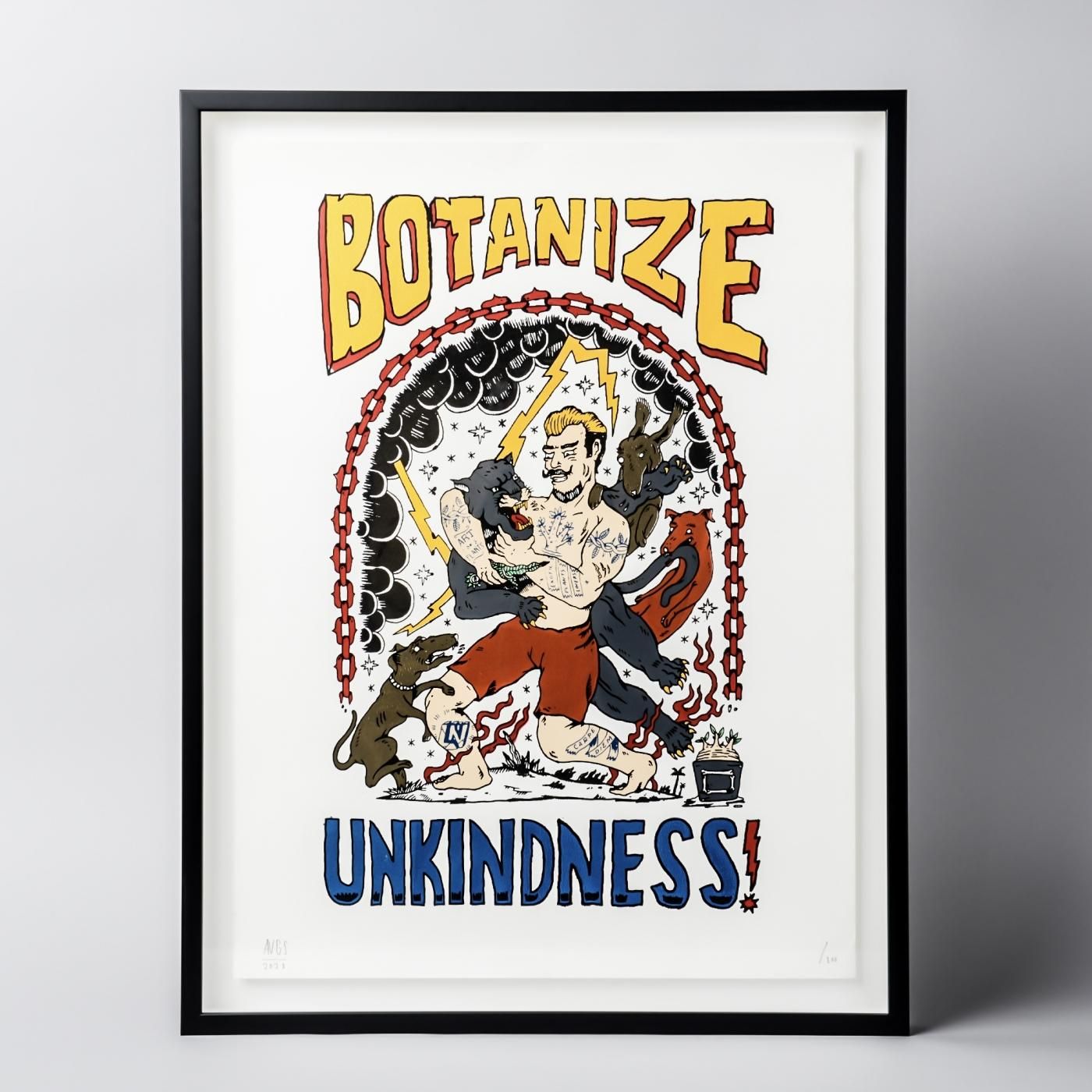 UNKINDNESS × AVGS × BOTANIZE   Screen printing ART