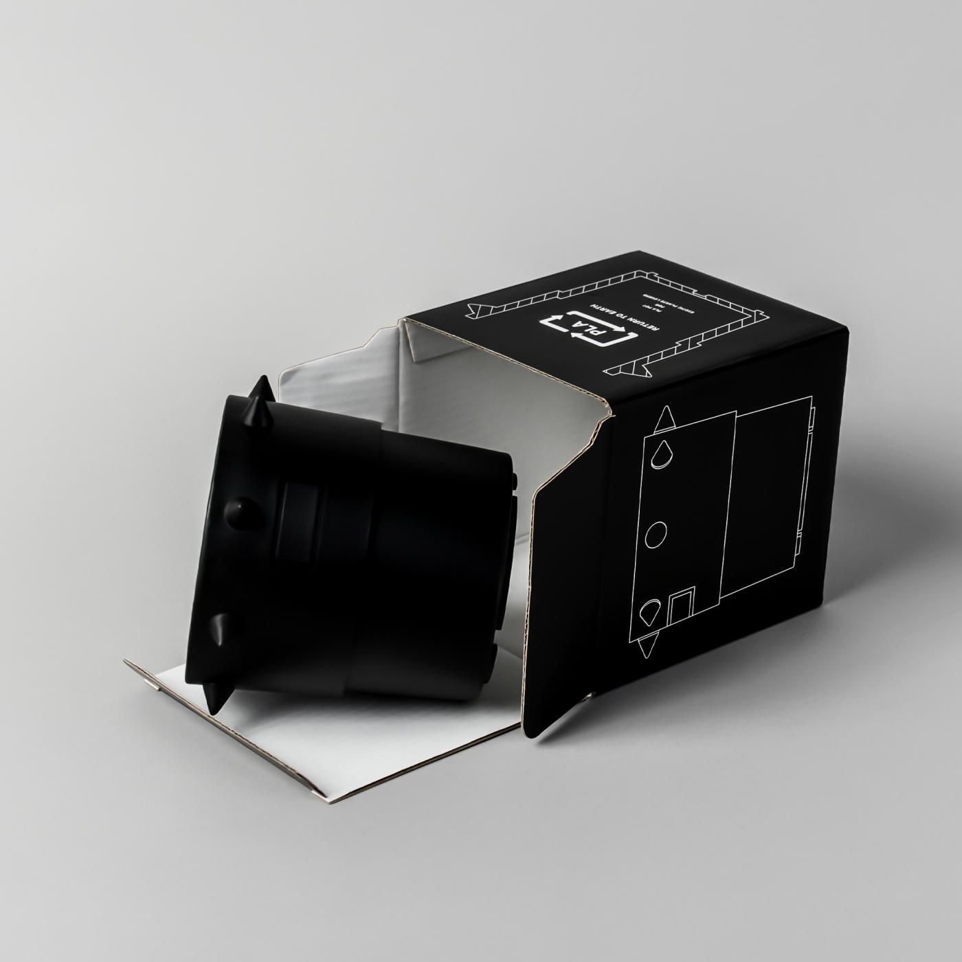 BOTANIZE PLA POT SPIKE   “Black”  φ12cm