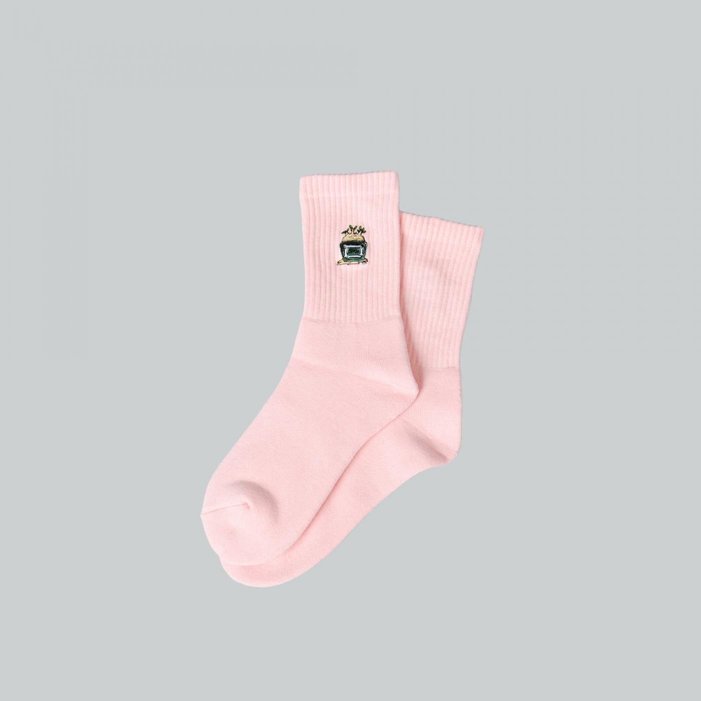 UNKINDNESS × AVGS × BOTANIZE   Socks Pink