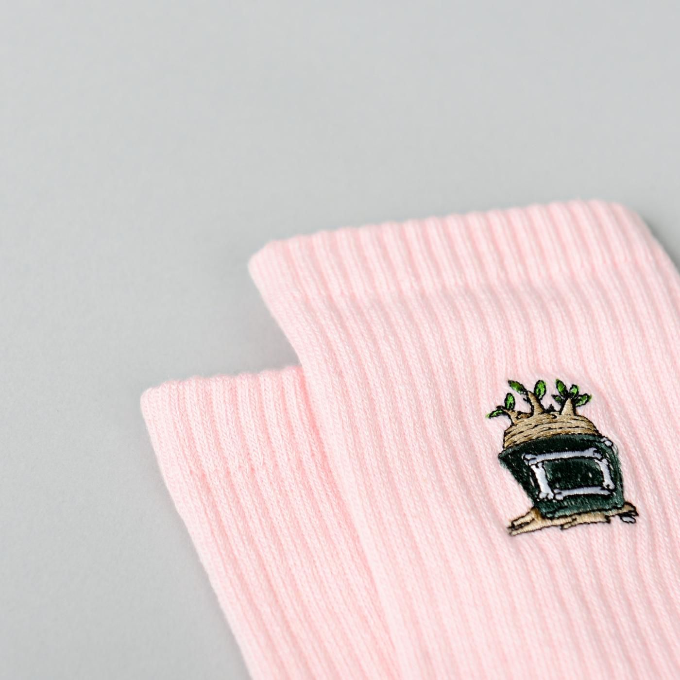 UNKINDNESS × AVGS × BOTANIZE   Socks Pink