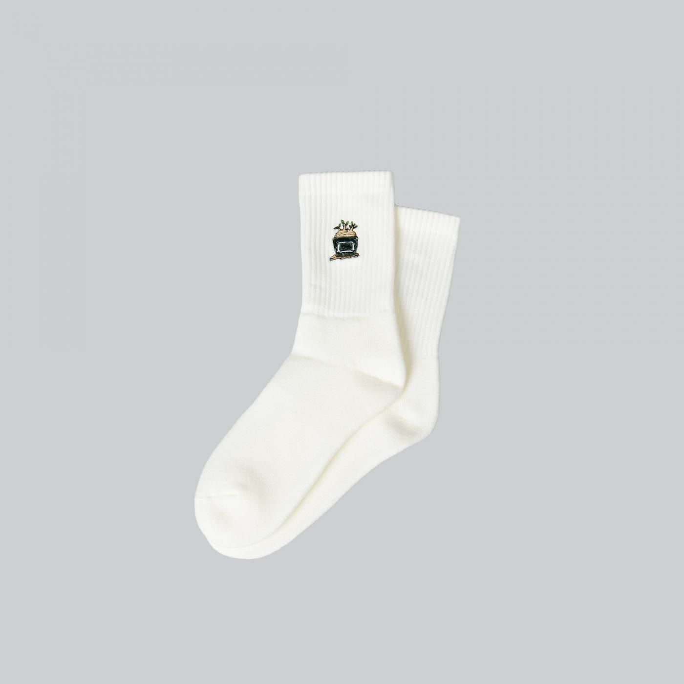 UNKINDNESS × AVGS × BOTANIZE   Socks White