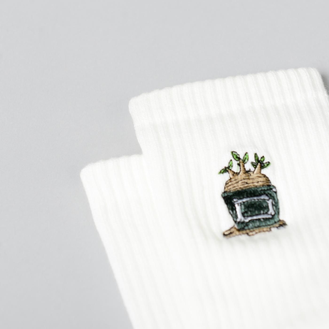 UNKINDNESS × AVGS × BOTANIZE   Socks White