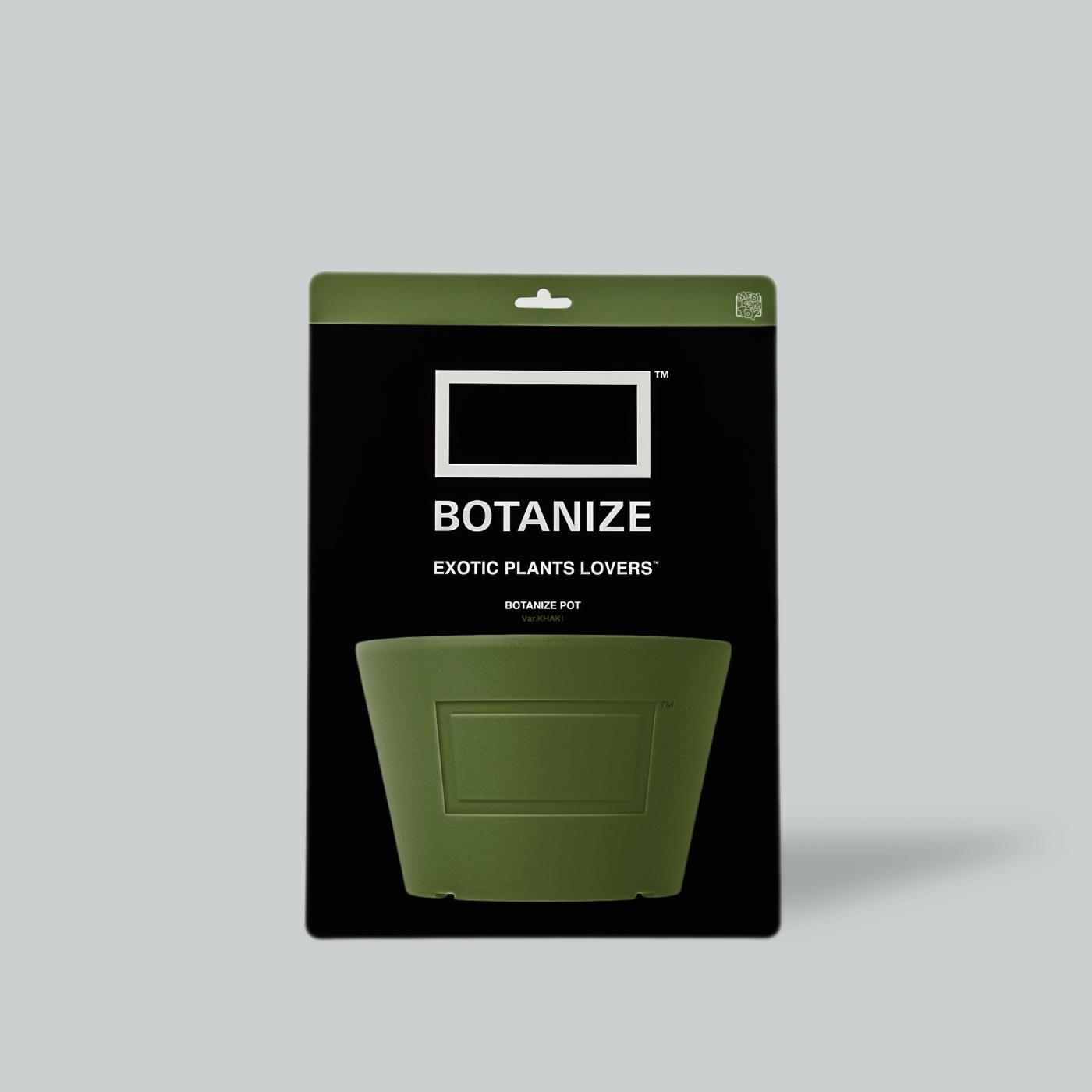 MEDICOM TOY × BOTANIZE Pot KHAKI φ12.2cm