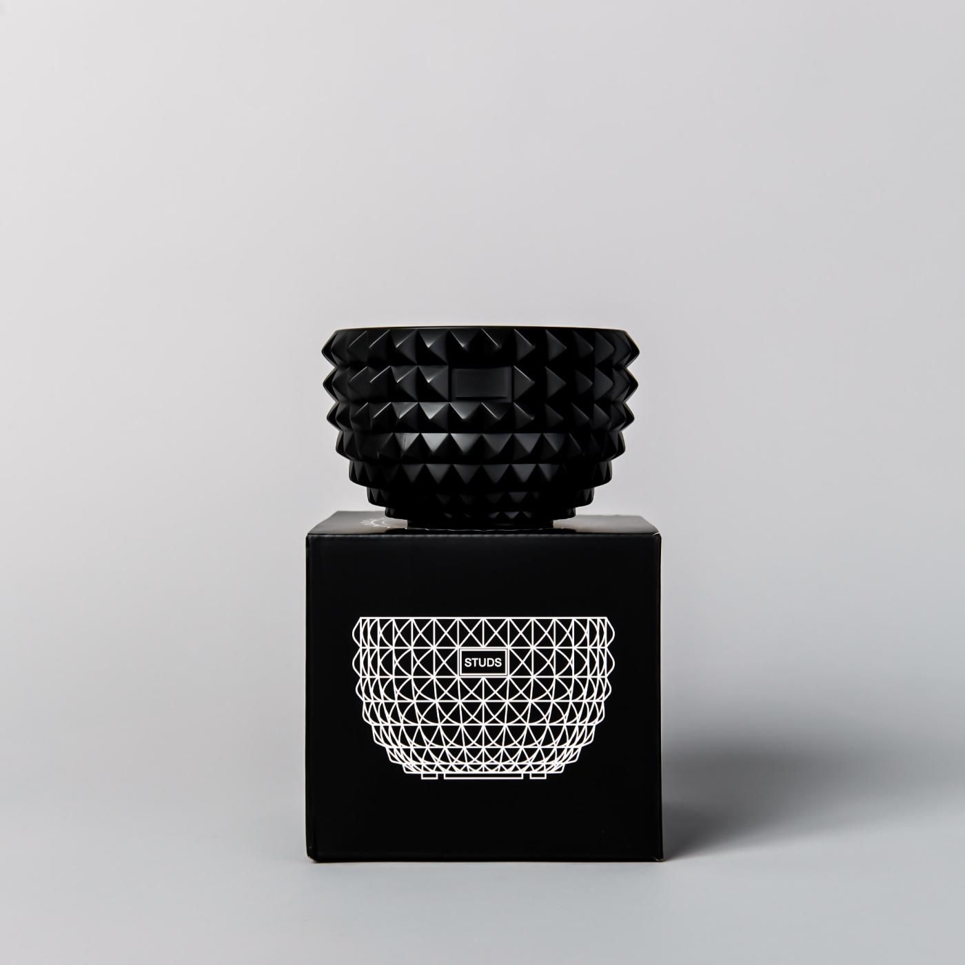 BOTANIZE PLA POT BOWL ALL STUDS  “Black”  φ12cm