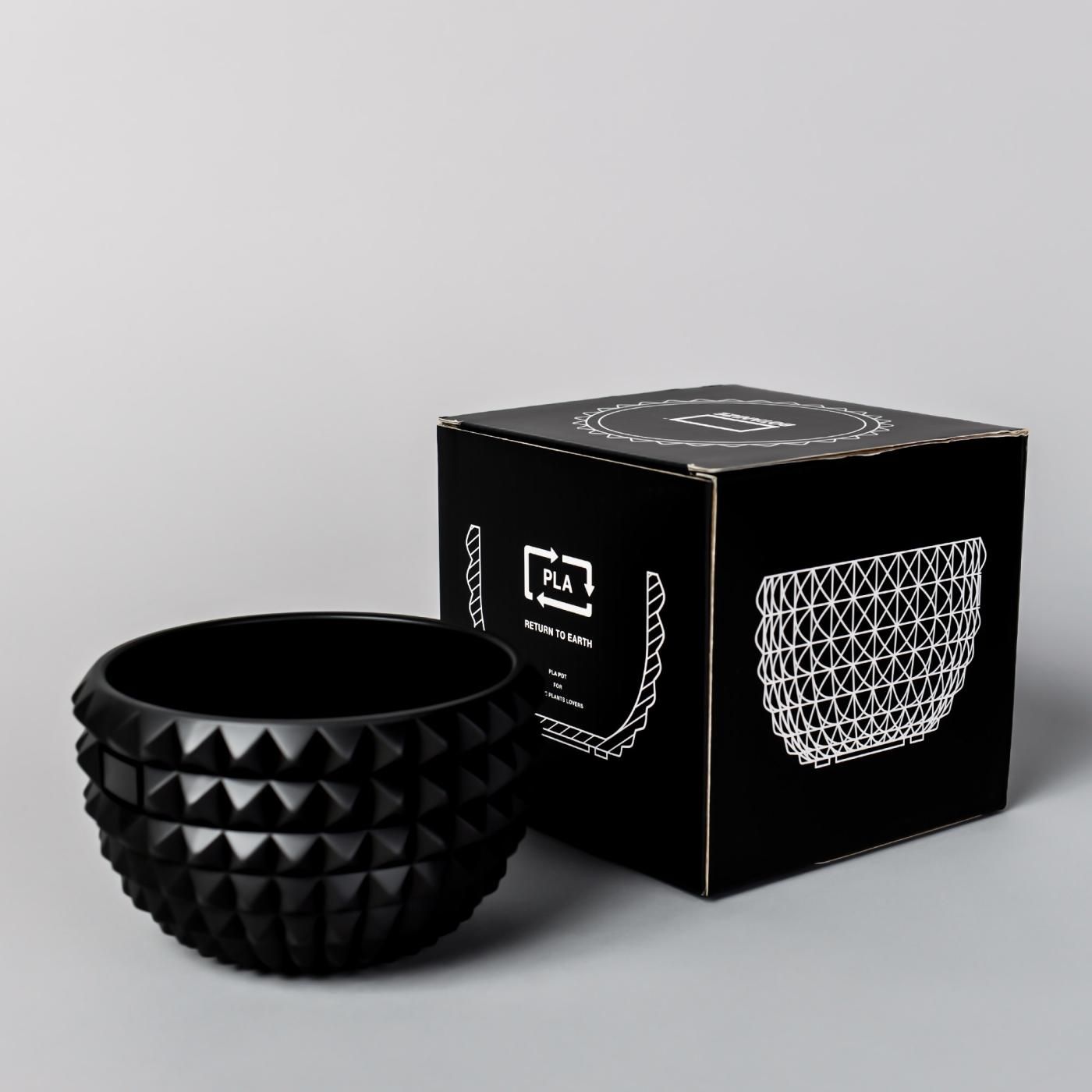 BOTANIZE PLA POT BOWL ALL STUDS “Black” φ12cm
