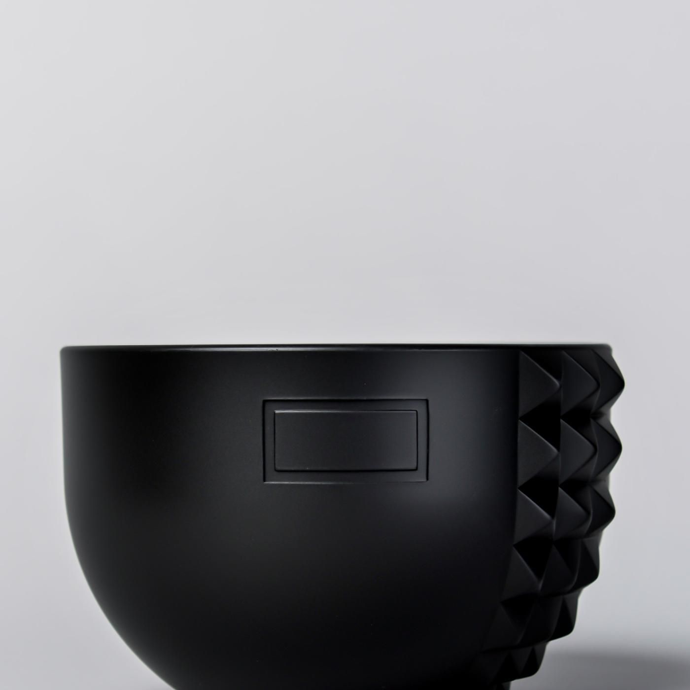 BOTANIZE PLA POT BOWL VERTICAL STUDS  “Black”  φ11.5cm