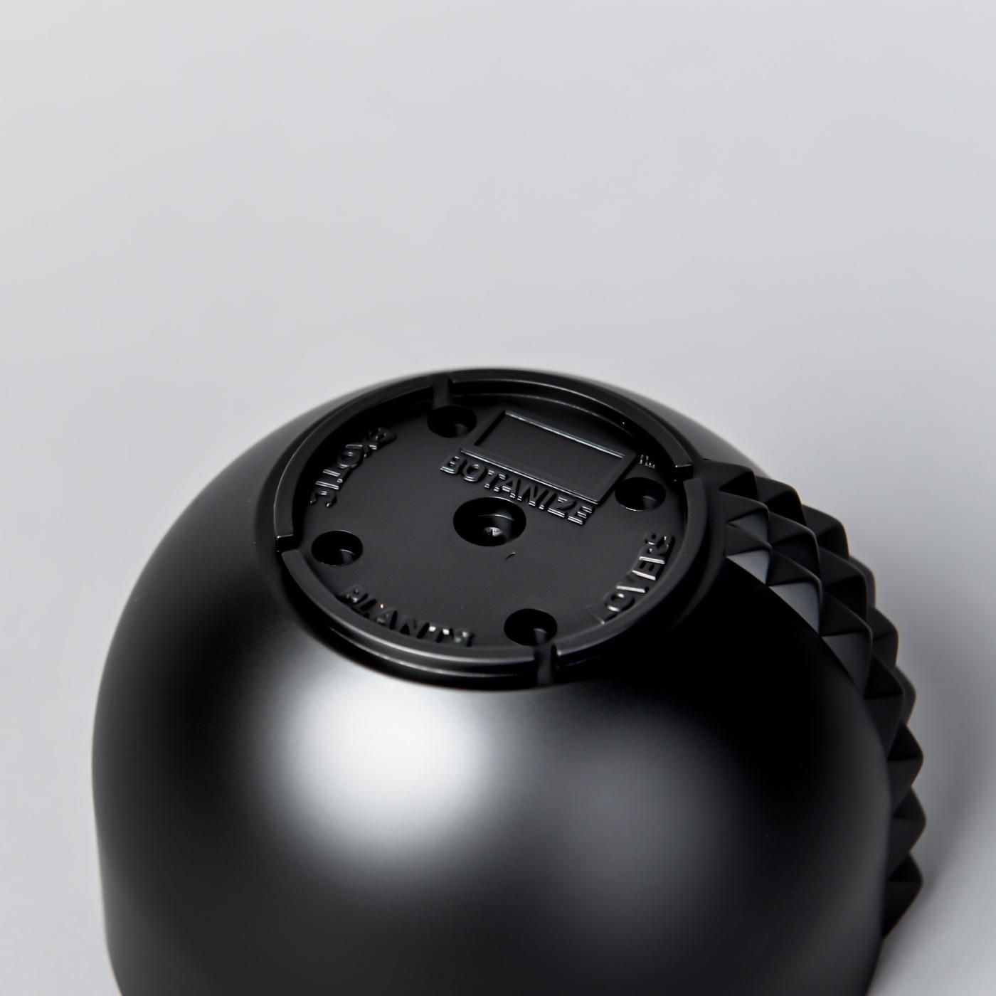 BOTANIZE PLA POT BOWL VERTICAL STUDS  “Black”  φ11.5cm