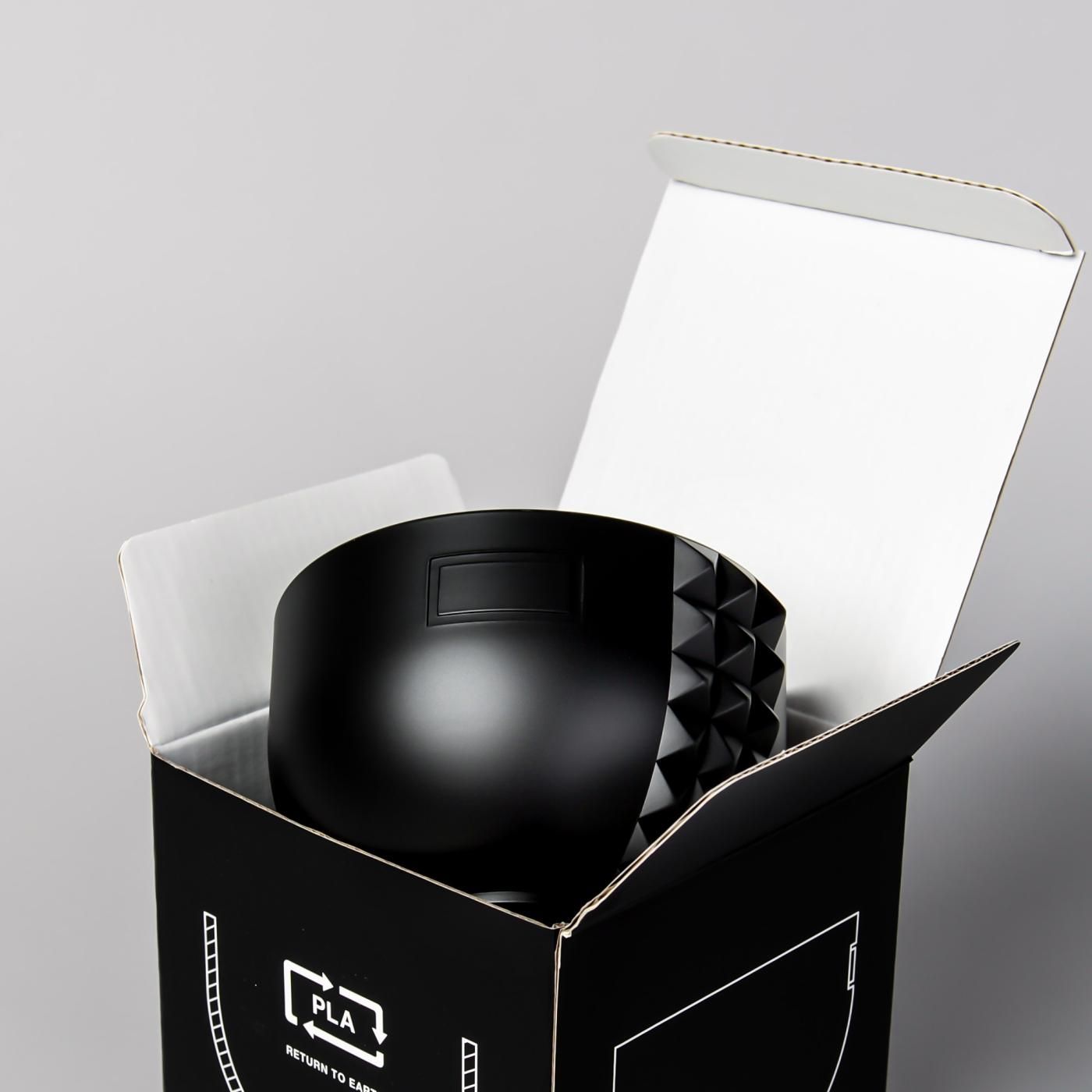 BOTANIZE PLA POT BOWL VERTICAL STUDS  “Black”  φ11.5cm