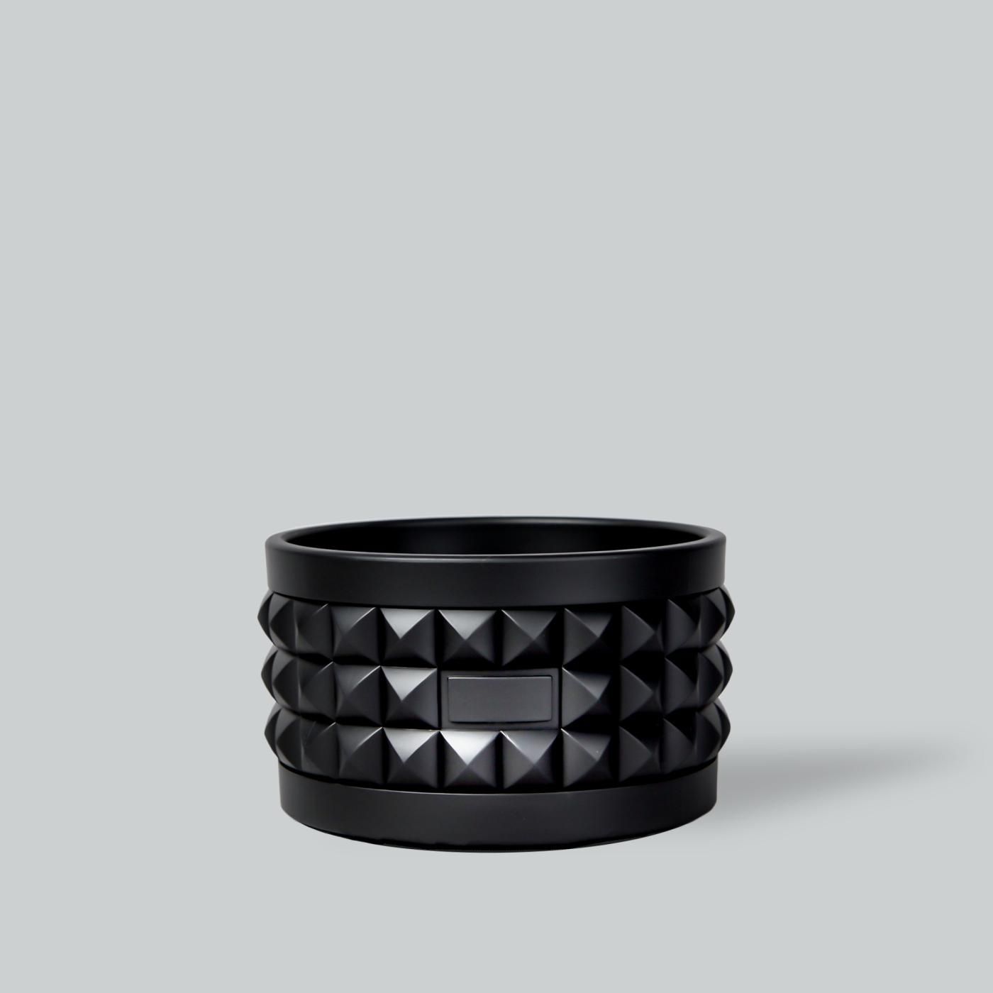 BOTANIZE PLA POT LOW STUDS “Black” φ10cm