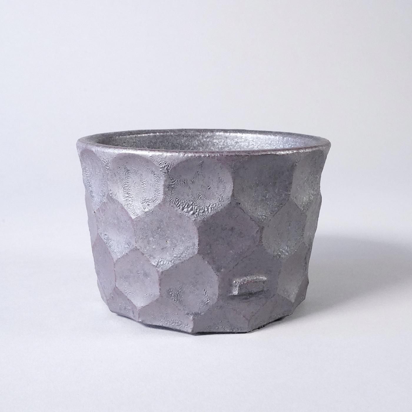 BOTANIZE × 斎藤 十郎    -鉄釉 切子立 SS- φ7.5cm