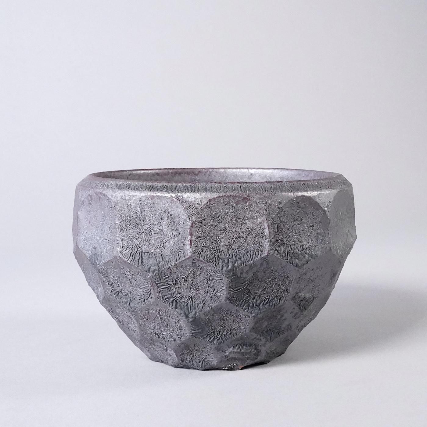 BOTANIZE × 斎藤 十郎 -鉄釉 切子丸 SS- φ7.5cm
