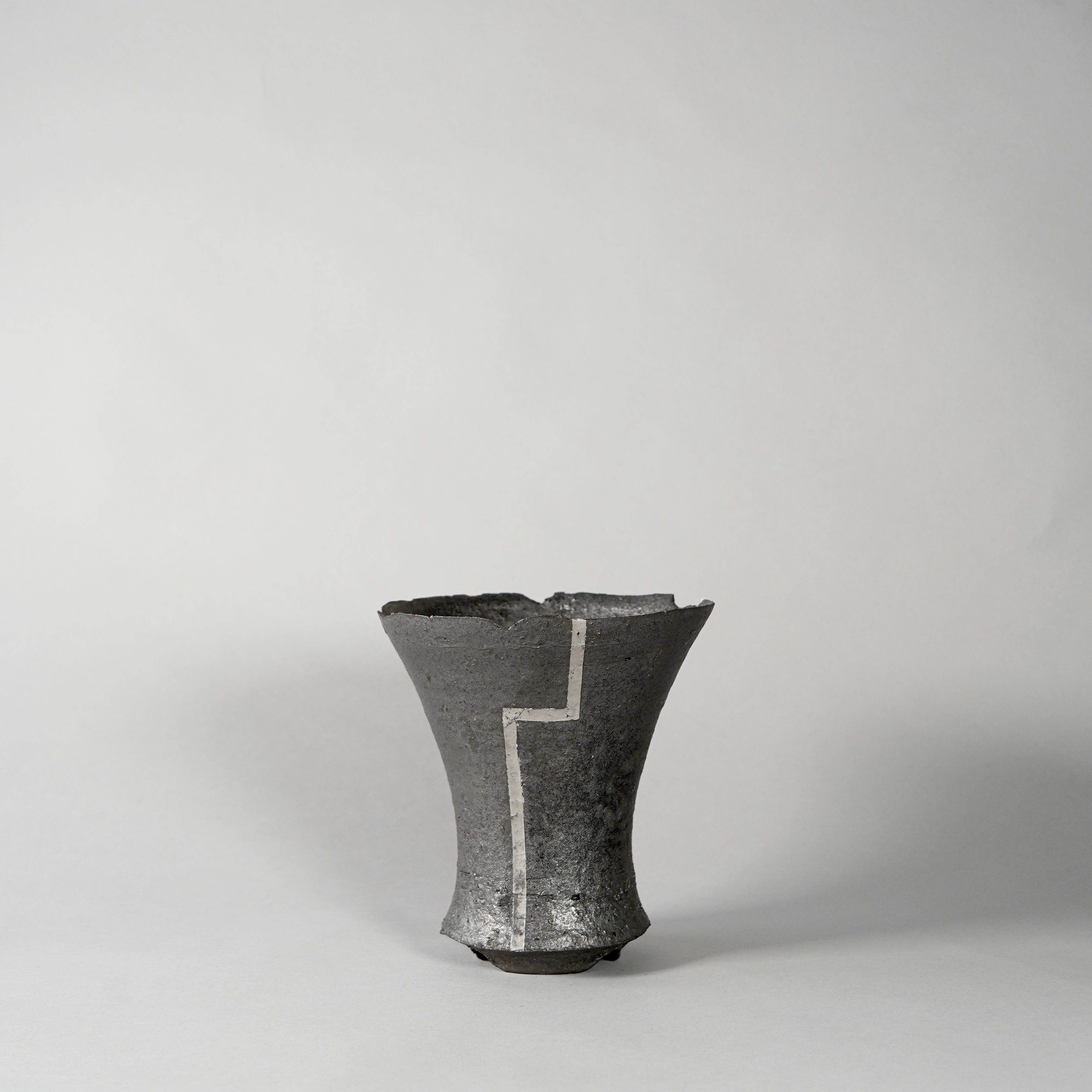 GOUJIN×BOTANIZE SEN series陶器鉢 熊本限定 新品未使用 GOUJIN × BOTANIZE 〝黒燻銀彩〟I