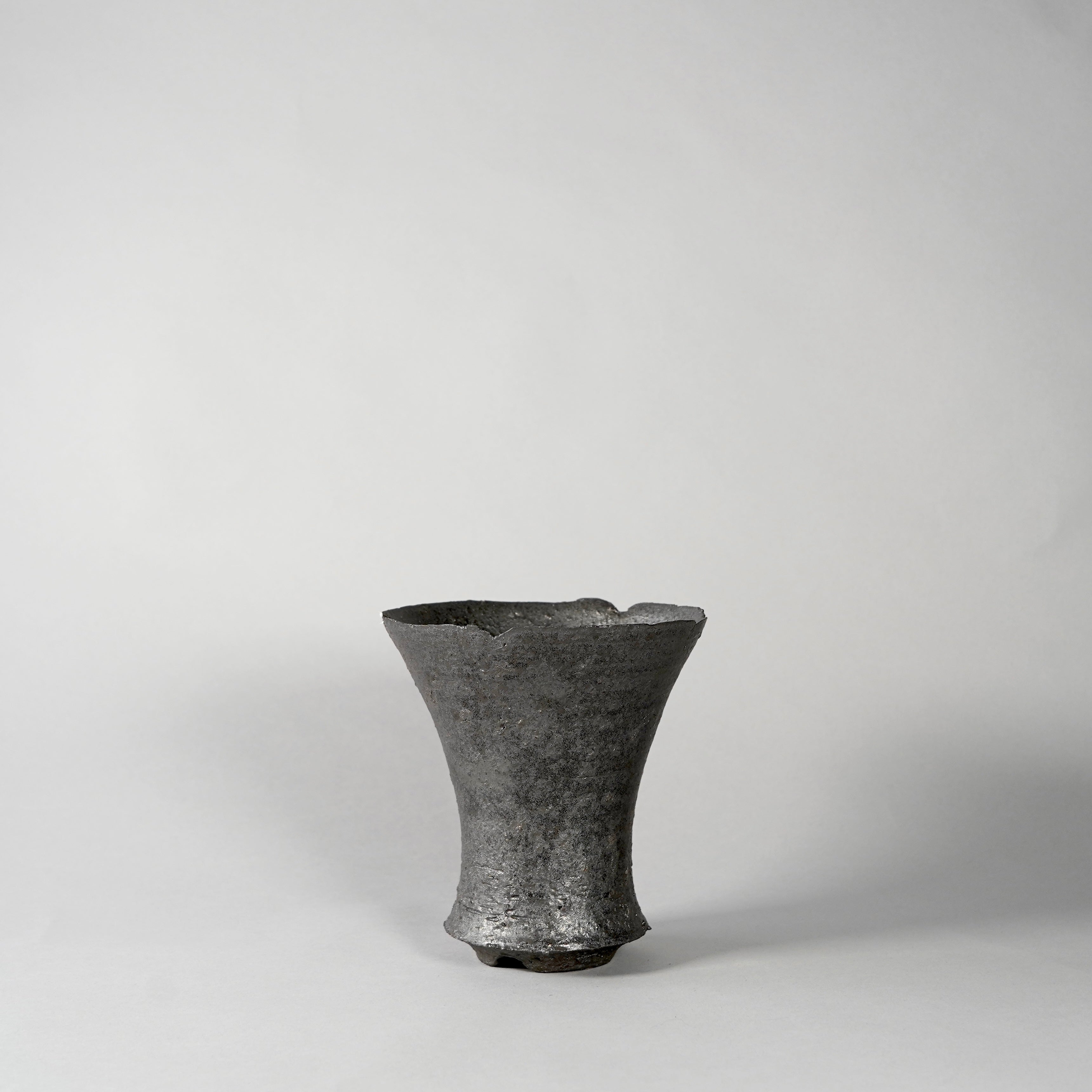 豪人　goujin　BOTANIZE　陶器鉢 GOUJIN × BOTANIZE 〝黒燻銀彩〟O