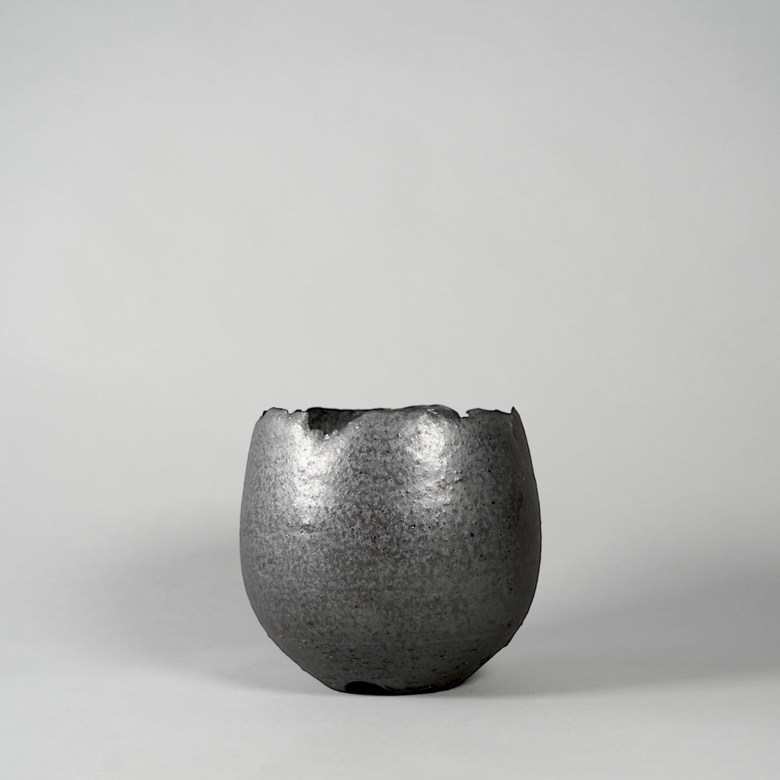 GOUJIN × BOTANIZE (G) 大鉢 GOUJIN × BOTANIZE 〝黒燻銀彩〟G